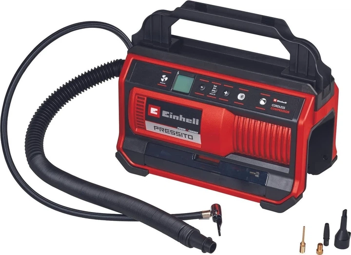 Компрессор воздушный Einhell PRESSITO 18/25 аккумуляторный 18В 10,5 бар 2,06 кг - изображение 9
