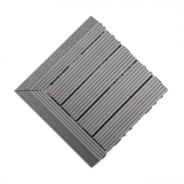 Композитна плитка для тераси, Сіра 30 x 30 x 2,5 см - изображение 5