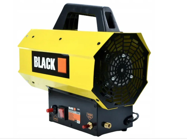 Газова теплова гармата BLACK 30 кВт Обігрівач на пропані та бутані зі шлангом і редуктором - зображення 5