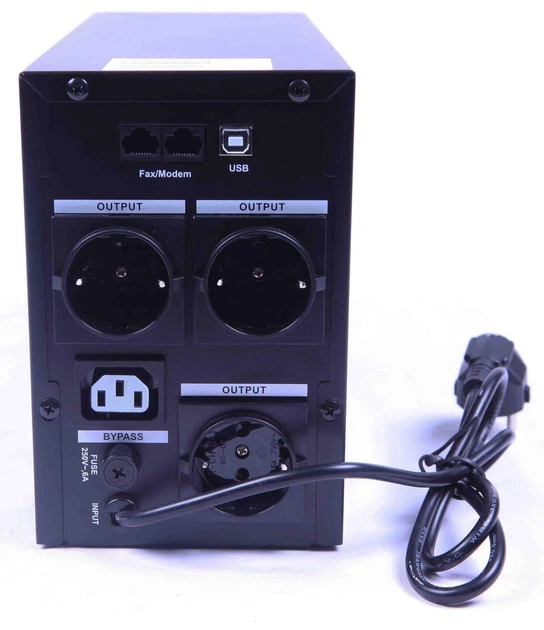 Источник бесперебойного питания SVC 1250 ВА / 750 Вт / 7.5 А*ч (VP-1250-LCD) - изображение 3
