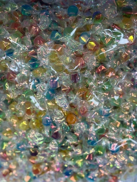 Карамель NEON TWISTED CRYSTAL HARD CANDY 1 кг леденцовые конфеты твердые фруктово-ягодное ассорти 6 вкусов черника виноград клубника лимон апельсин яблоко - изображение 9