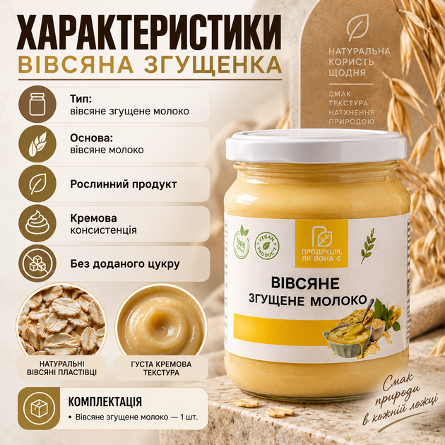 Овсяная сгущенка без сахара 540 г растительное сгущенное молоко на основе овсяного молока кремовая сгущенка без добавленного сахара для кофе чая десертов выпечки кремов начинок - Фото 3 Овсяная сгущенка без сахара 540 г растительное сгущенное молоко на основе овсяного молока кремовая сгущенка без добавленного сахара для кофе чая десертов выпечки кремов начинок - изображение 3