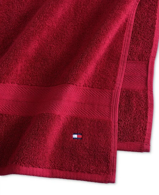 Полотенце банное TOMMY HILFIGER (883893996335) Modern American Solid Cotton Bath Towel красный - изображение 3