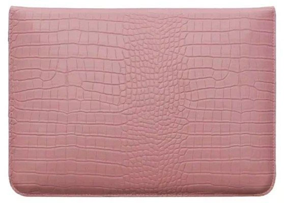 Чохол-конверт для ноутбука Leather Crocodile Macbook 16.2/16/15 Рожевий - Фото 1 Чохол-конверт для ноутбука Leather Crocodile Macbook 16.2/16/15 Рожевий - изображение 1