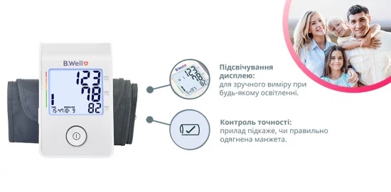 Тонометр автоматический B.Well MED-53 с технологией Intellect Active - изображение 4