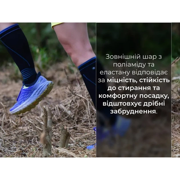 Водонепроницаемые носки Dexshell Coolmax XL с голубыми полосками. - изображение 10