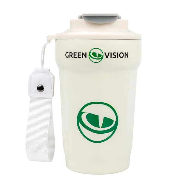 Термокружка GreenVision GV белая, нержавеющая сталь, держит тепло 4-8 ч - Фото 1 Термокружка GreenVision GV белая, нержавеющая сталь, держит тепло 4-8 ч - изображение 1