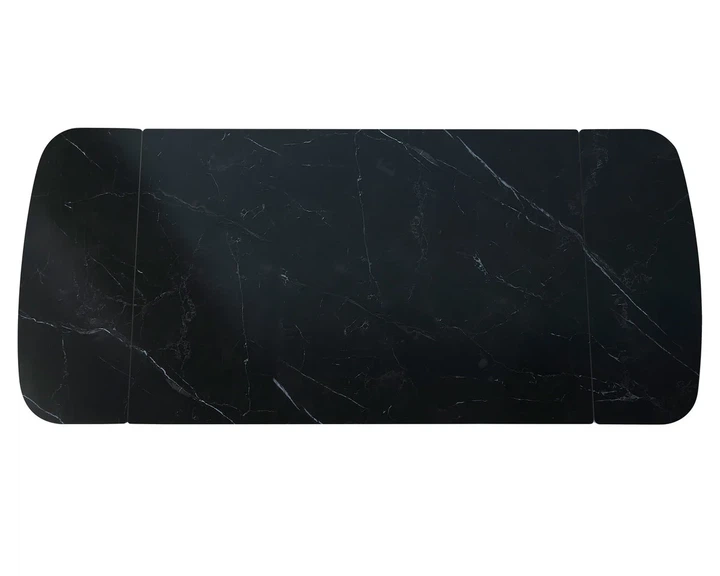 Стол Dublin Ceramic керамический раскладной 120(180)х80 см черный мат каркас дерево - изображение 2