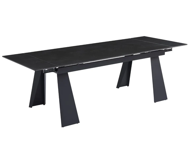 Стол Arnold Ceramic 180(240)х90 см Wic dark grey черный каркас - изображение 2