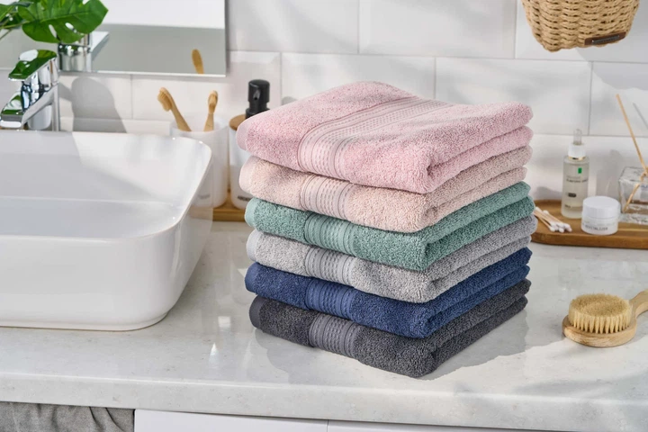 Махровое полотенце ARDESTO SuperSoft 70х140 см, 100% хлопок, нежное розовое - изображение 3