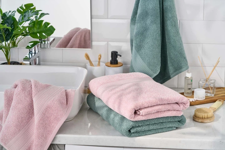 Махровое полотенце ARDESTO SuperSoft 70х140 см, 100% хлопок, нежное розовое - изображение 5