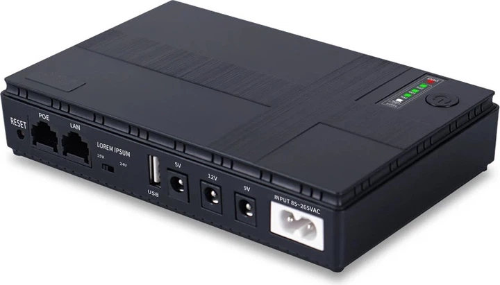 ИБП для роутера (маршрутизаторов) Yepo Mini Smart Portable UPS 10400 mAh (18WH) DC 5V/9V/12V (UA-102822) - изображение 3