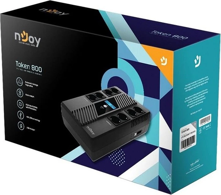 ИБП nJoy UPS 800VA Token 800 (UPCSBLS680TTOAZ01B) - изображение 5