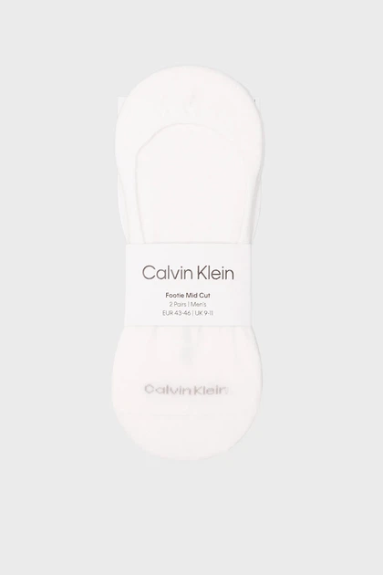 Набір білих підслідників 2 шт. Calvin Klein 5534 39-42 - изображение 3