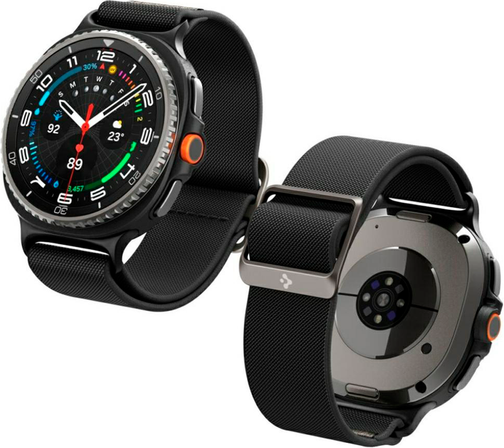 Pasek Spigen Fit Lite do Samsung Galaxy Watch 8 / Classic 40/44/46mm Black (8800283312508) - obraz 7