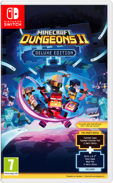 Gra Nintendo Switch Minecraft Dungeons 2 Deluxe Edition (Kartridż) (5056635629463) - Zdjęcie 1 Gra Nintendo Switch Minecraft Dungeons 2 Deluxe Edition (Kartridż) (5056635629463) - obraz 1