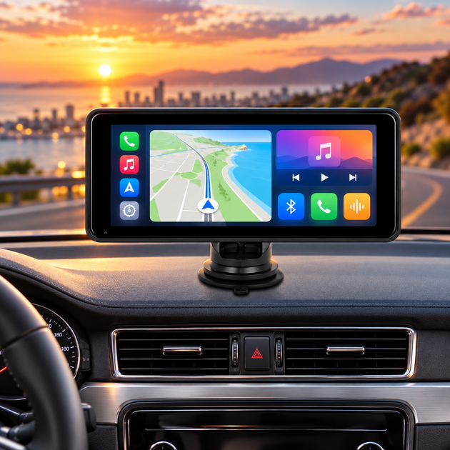 Портативный экран 601W 7 дюймов 1024×600 Apple CarPlay Android Auto MirrorLink Bluetooth 5.0 - изображение 5