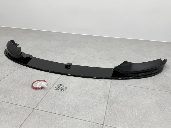 Юбка переднего бампера M Paket для BMW 4 series F32 F33 F36 2013-2020 ABS пластик, черный глянец для BMW 4 series F32 / F33 / F36 2013-2020 (4509) - изображение 7