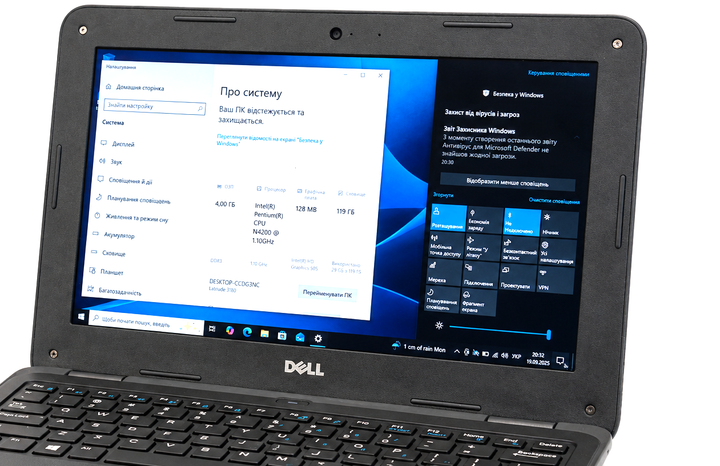 Ноутбук Dell Latitude 3180 Pentium N4200 4GB DDR3 SSD 128GB 11.6" HD Windows 10 Pro Черный Б/У - изображение 3