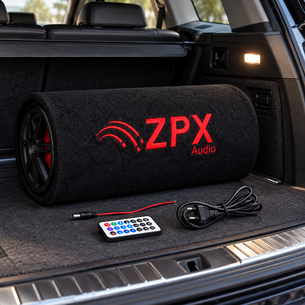 Активний сабвуфер в автомобіль 600Вт Car Subwoofer Speaker ZPX ZX-6SUB - зображення 2