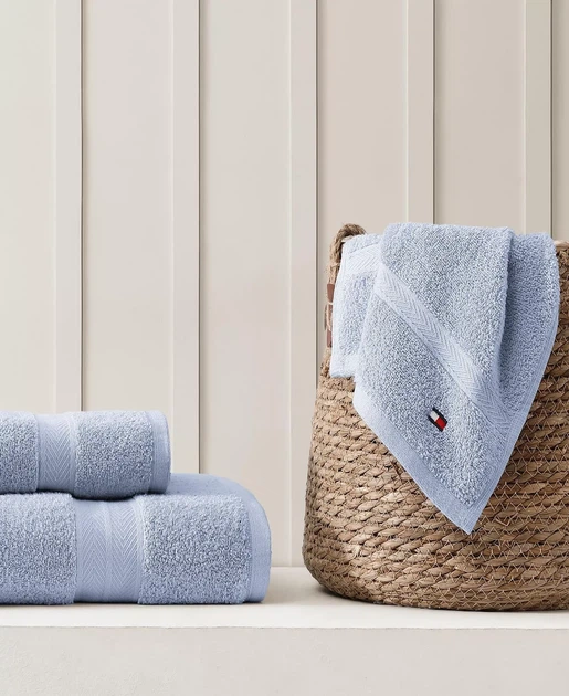 Полотенце банное TOMMY HILFIGER (883893996250) Modern American Solid Cotton Bath Towel светло голубое - Фото 3 Полотенце банное TOMMY HILFIGER (883893996250) Modern American Solid Cotton Bath Towel светло голубое - изображение 3