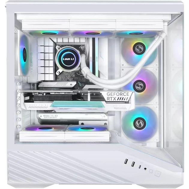 Корпус Lian Li Vector V100R Tempered Glass без БП White (G99.V100RW.01) - Фото 5 Корпус Lian Li Vector V100R Tempered Glass без БП White (G99.V100RW.01) - изображение 5
