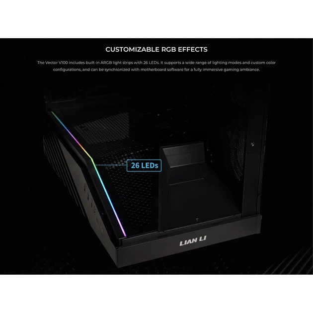 Корпус Lian Li Vector V100R Tempered Glass без БП White (G99.V100RW.01) - Фото 13 Корпус Lian Li Vector V100R Tempered Glass без БП White (G99.V100RW.01) - изображение 13