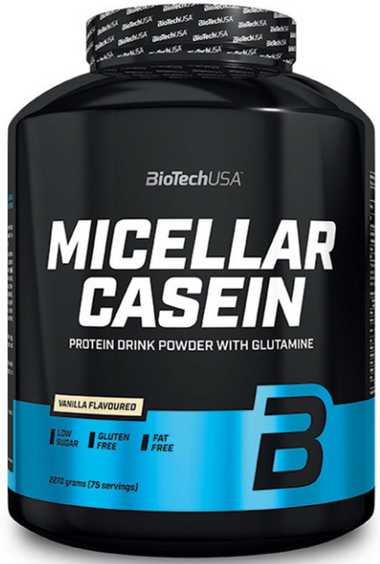 Міцелярний казеїн BioTech Micellar Casein 2,27 кг ваніль - Фото 1 Міцелярний казеїн BioTech Micellar Casein 2,27 кг ваніль - зображення 1