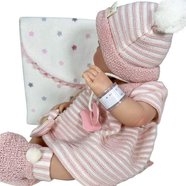 Кукла Reborn девочка 37 см Nines d'Onil, розовая одежда - Фото 3 Кукла Reborn девочка 37 см Nines d'Onil, розовая одежда - изображение 3