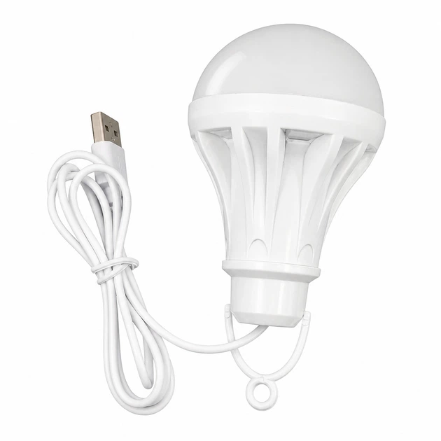 Ліхтар світлодіодний USB Luxel 063-USB, 5W, з гачком для кемпінгу та аварійного освітлення - зображення 2