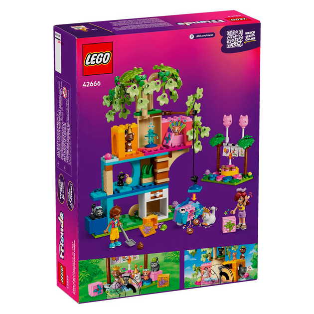 Конструктор LEGO Friends День народження кота і будинок на дереві 321 деталь (42666) - зображення 2