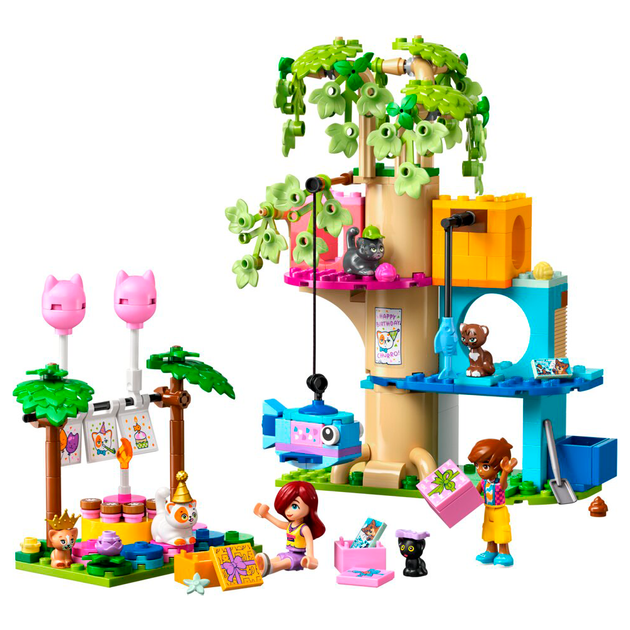 Конструктор LEGO Friends День народження кота і будинок на дереві 321 деталь (42666) - зображення 3