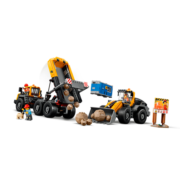 Конструктор LEGO City Самосвал и фронтальный погрузчик 1132 детали (60494) - изображение 4