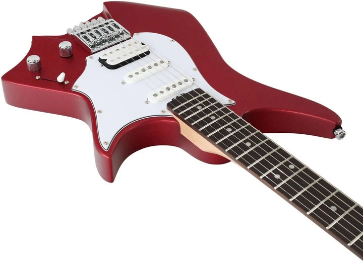 Безголова електрогітара HILS HNS1R S/RR (Satin Ruby Red) - зображення 7