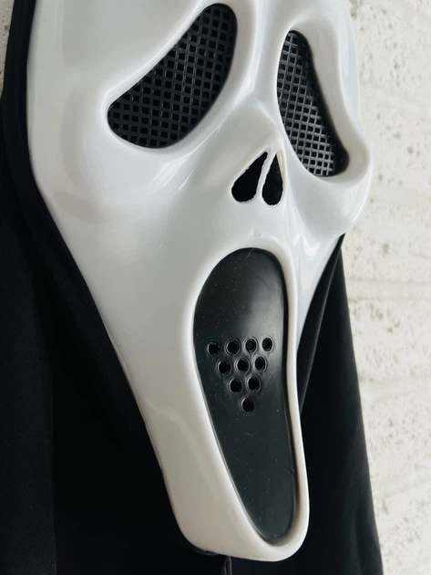 Маска на Хелловін Крик 36х17 см страшна карнавальна маска жахів Halloween - Фото 2 Маска на Хелловін Крик 36х17 см страшна карнавальна маска жахів Halloween - зображення 2