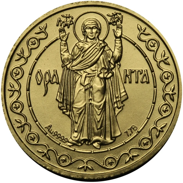 Колекційна золота монета "Оранта" 7,78 г 1996 рік - Фото 1 Колекційна золота монета "Оранта" 7,78 г 1996 рік - зображення 1