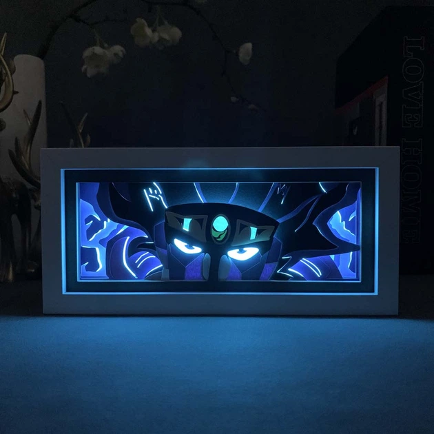 Многослойный Ночник лампа аниме Jotaro Kujo ДжоДжо светильник Джотаро Jojo RGB (ZDD- 258) - изображение 12