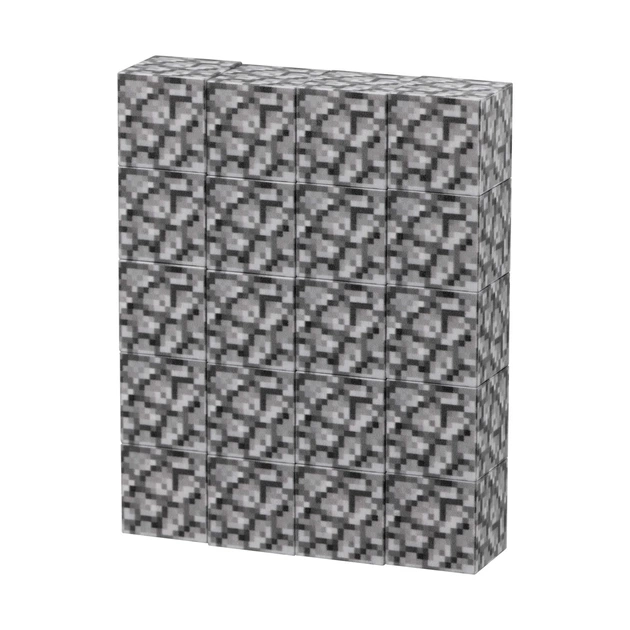 Магнитный конструктор Same Toy Creative Set Cobblestone 20 элементов пластик серый - изображение 4