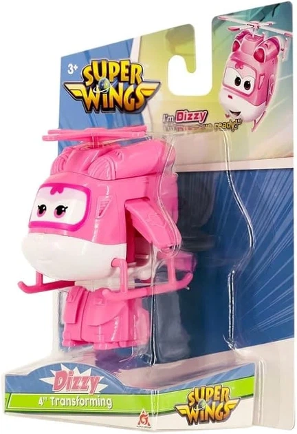 Игровая фигурка-трансформер Super Wings Диззи 10 см ударопрочный пластик робот/самолет - изображение 4
