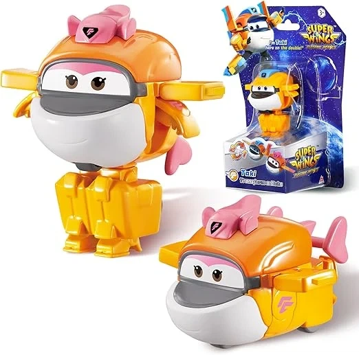 Игровая фигурка-трансформер Super Wings Tiki 5 см ударопрочный пластик робот/самолет - изображение 3