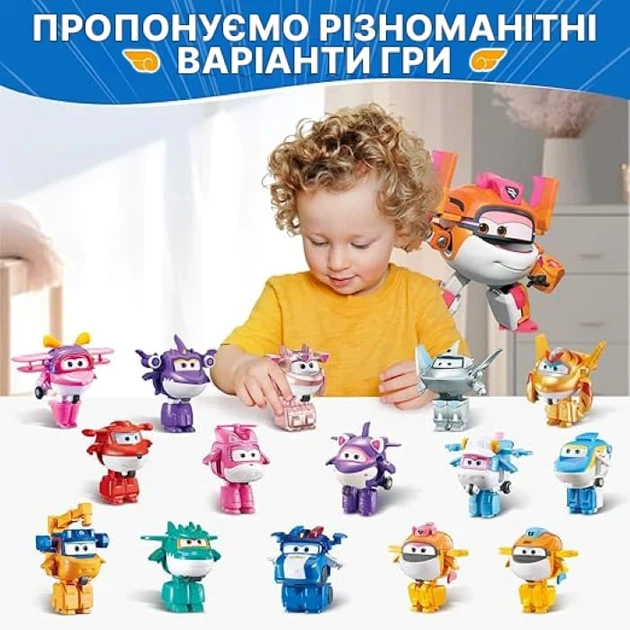 Игровая фигурка-трансформер Super Wings Tiki 5 см ударопрочный пластик робот/самолет - изображение 8