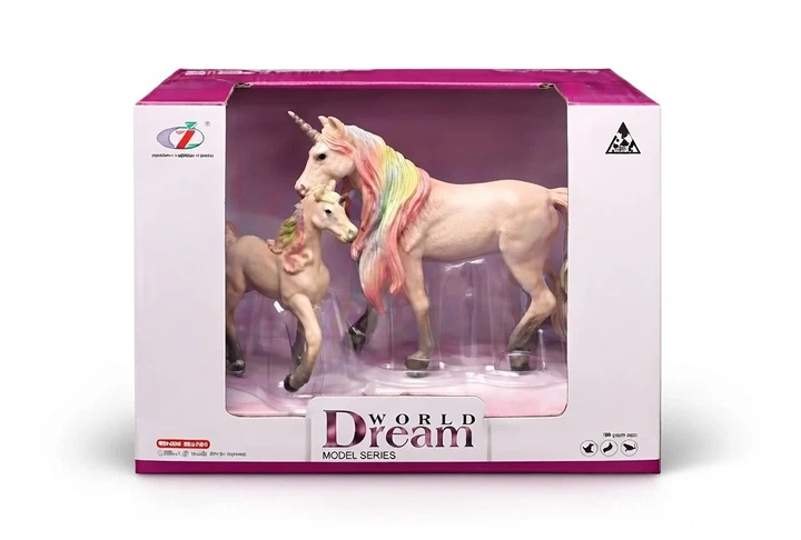 Набор фигурок «Единорог Фантазия» 2 шт розовый, Dino Toys - Фото 1 Набор фигурок «Единорог Фантазия» 2 шт розовый, Dino Toys - изображение 1