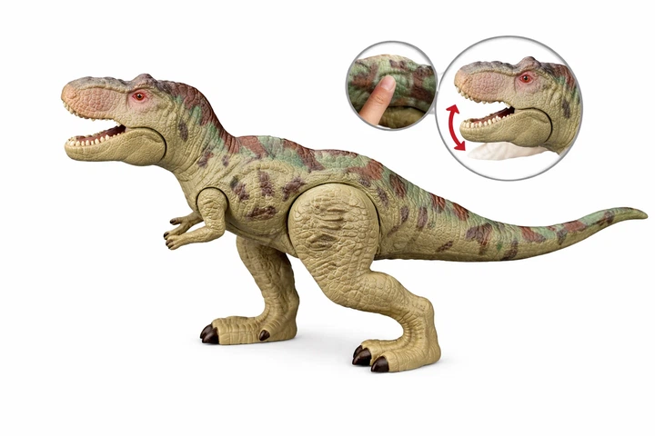 Фигурка динозавра Тираннозавр Dino Toys 57341, зелено-коричневый - Фото 1 Фигурка динозавра Тираннозавр Dino Toys 57341, зелено-коричневый - изображение 1