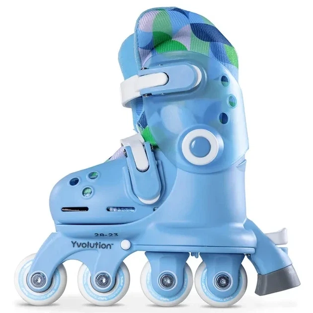 Роликові ковзани Yvolution Twista, розмір 30-34, блакитний - зображення 9