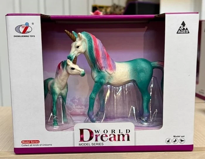 Набор фигурок Единорог 2 шт, зеленый, Dino Toys 55620 - Фото 2 Набор фигурок Единорог 2 шт, зеленый, Dino Toys 55620 - изображение 2