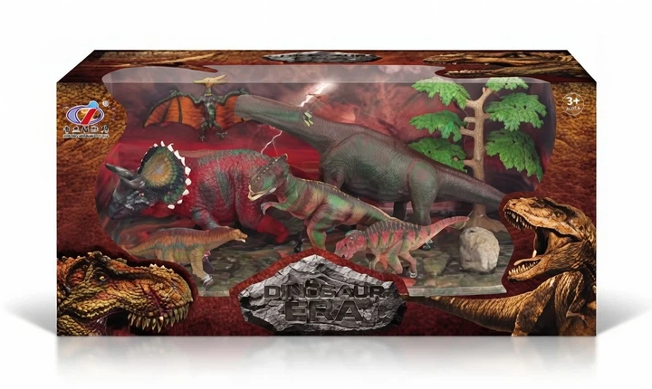 Игровой набор Dino Toys «Следы гигантов», 5 динозавров + 2 аксессуара - Фото 1 Игровой набор Dino Toys «Следы гигантов», 5 динозавров + 2 аксессуара - изображение 1