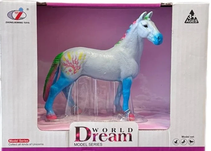 Фигурка коня голубая, коллекционная, Dino Toys - Фото 1 Фигурка коня голубая, коллекционная, Dino Toys - изображение 1