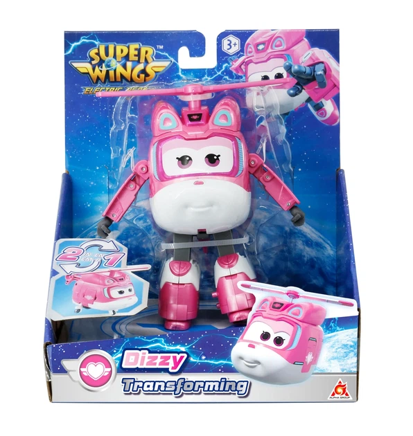 Игровая фигурка-трансформер Super Wings Диззи 12,5 см ударопрочный пластик робот/самолет - изображение 7