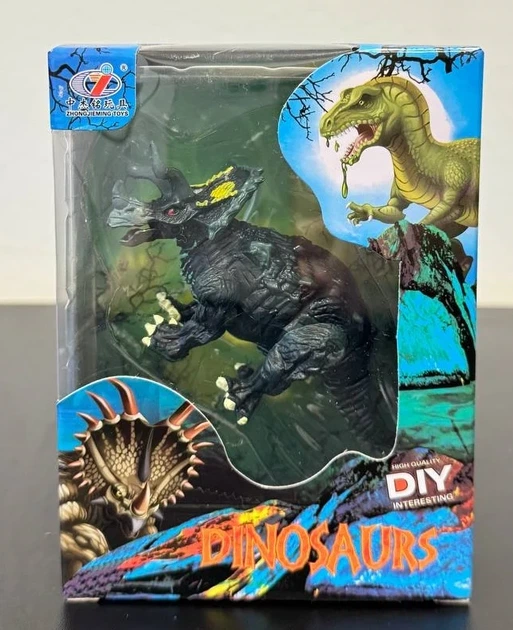 Фигурка динозавра Трицератопс Dino Toys 57198, твердая модель - изображение 4