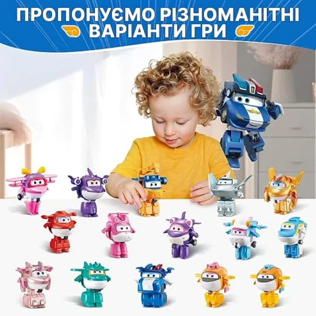 Игровая фигурка-трансформер Super Wings Transform-a-Bots Люси 5 см ударопрочный пластик - изображение 7